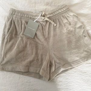 NWT Everlane terry cloth shorts